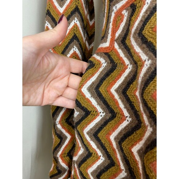 Free People Chevron Knit Mini Dress – Size M - Picture 3 of 6